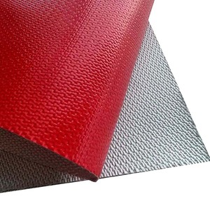 Nhà Máy Tùy Chỉnh Dịch Vụ Cách Nhiệt Đồng Bằng Màu Đỏ <span class=keywords><strong>Silicone</strong></span> Tráng Vải Sợi Thủy Tinh Cho Quá Trình Hàn - Product Image 3