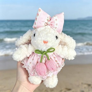 Llavero de peluche de conejo, colgante de animal de peluche suave de algodón, mini amuleto para mochila, accesorio de fiesta - Product Image 2