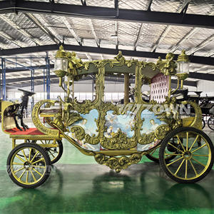 Ofertas de descuento Royal Sightseeing Horse Carriage Fabricante Custom Wedding Four Wheel Horse Wagon en venta - Product Image 2