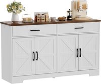 Buffet moderne buffet avec rangement, armoire de cuisine de ferme, table de buffet avec portes et tiroirs, pour salle à manger