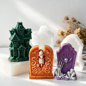 Fournitures pour la fabrication de bougies N-225, bougies parfumées Halloween, pierre tombale, crâne, fantôme, décoration d'intérieur, bougies artisanales en cire de soja, parfum d'intérieur - Product Image 5