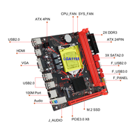 Carte mère H61 PANDL ITX 170x170 M2 avec SSD NVMe et deux emplacements DDR3 pour RAM, alimentation directe usine