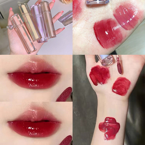 Cappuvini Jelly <span class=keywords><strong>Lip</strong></span> Glaze <span class=keywords><strong>Lip</strong></span> Tint Tahan Lama Kosmetik Cair Pelembab Bibir Lipstik Kristal Korea Glass <span class=keywords><strong>Gloss</strong></span> - Product Image 6