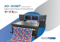 Máquina de impresión digital textil de 1.8M y 16 cabezales para tela de algodón