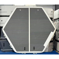 Dock flottant modulaire gonflable directement de l'usine, système de quai gonflable hexagonal en PVC DWF pour les sports nautiques