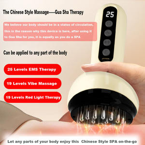 Tren baru bekam pijat vakum listrik portabel dengan terapi cahaya getaran kompres panas dan arus mikro, mudah digunakan - Product Image 2