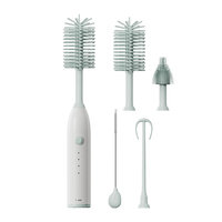 Le kit de voyage électrique JOYSTAR comprend une boîte de rangement et un nettoyant automatique Ensemble de brosses à biberon en silicone pour les soins de bébé