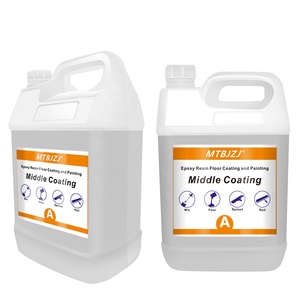 MTBJZJ 	 <span class=keywords><strong>Colle</strong></span> époxy haute brillance avec copeaux de mica broyés <span class=keywords><strong>pour</strong></span> revêtements de sol décoratifs de salle d'exposition, transparente comme du cristal - Product Image 2