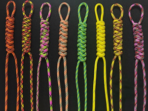 Cordon tressé en nylon personnalisable en gros, tendance, coloré, avec nœuds, pour sacs et clés – Accessoires de mode - Product Image 5