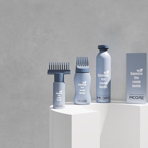 Emballage pour extensions de cheveux, impression personnalisée, flacon applicateur d'huile capillaire vide à presser avec bouchon peigne, 60 ml, 100 ml, 170 ml, 210 ml, 300 ml - Product Image 1