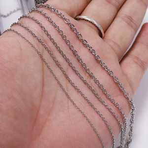 St. Kunkka Stainless Steel O-<b>Chain</b> 1.2 1.6 2.5 3.0mm Round <b>Cross</b> <b>Chain</b> Jewelry Finding Necklace <b>Chain</b> DIY Accessory - Product Image 3