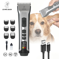 SiMAiSHEN-D12-S Nouvelle tondeuse à poils pour chien avec 6 guides de coupe réglables, lame incurvée amovible, best-seller Amazon, également utilisable pour chats