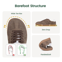Chaussures de mise en terre souples à semelle en caoutchouc conducteur, à bout large, pour un mouvement naturel, style pieds nus, entièrement naturelles, MOQ flexible