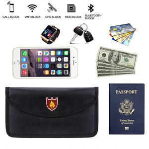 CUSTOM Two Pockets Small Fireproof Storage Pouch Sleeve Waterproof Anti-Signal Interference Money Bag Safe Envelope Pockets - Product Image 6