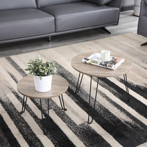 Tavolino pieghevole nordico tavolo in legno gamba in ferro battuto Mini <span class=keywords><strong>soggiorno</strong></span> moderno tavolo da pranzo rotondo piccolo - Product Image 6