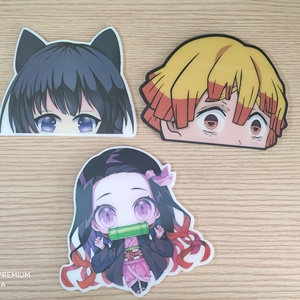 Adesivi Lenticolari Personalizzati con Effetto Movimento, Adesivi 3D <span class=keywords><strong>Anime</strong></span> Personalizzati, Adesivi Fustellati <span class=keywords><strong>Anime</strong></span> per Auto, Vendita Calda - Product Image 3