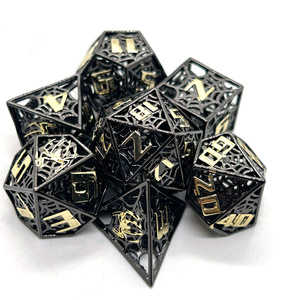 I dadi vuoti della ragnatela all'ingrosso i dadi poliedrici usano per il piano d'appoggio RPG - Product Image 5