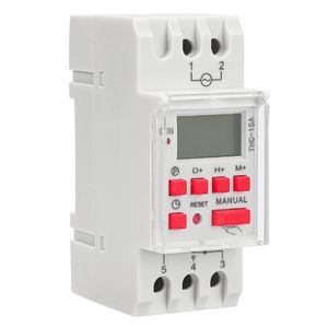 สวิตช์ตั้งเวลาดิจิตัลระบบดิจิทัลสำหรับ20A <span class=keywords><strong>THC</strong></span>-30A <span class=keywords><strong>THC</strong></span>-<span class=keywords><strong>15A</strong></span> 30A โปรแกรมได้รายสัปดาห์12V 24V 110V 220V DIN - Product Image 1