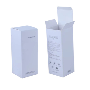 กล่องบรรจุภัณฑ์น้ำหอมแบบพับได้ ทำจากกระดาษแข็งที่ทนทาน พร้อมฝาปิดแบบ Tuck Flap และการพิมพ์สีเต็มรูปแบบสำหรับอีคอมเมิร์ซ - Product Image 1