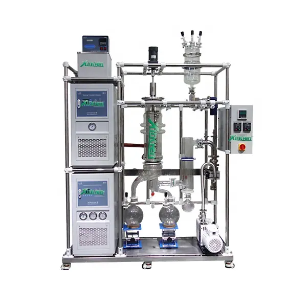 Configuração de extração de ervas eficiente, equipamento de distilação molecular de alta eficiência do óleo do agarwood