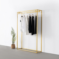 Porte-sac DRG10 en métal doré pour présentoir de vêtements, idéal pour armoire