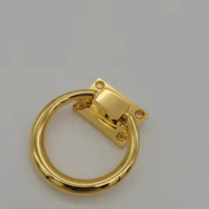 Taburetes de barra de aleación de Zinc dorados y plateados, herrajes para puertas, armarios, cajones, sillas, anillo redondo, perilla de tracción, asa para sofá y silla - Product Image 1
