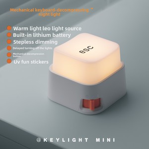 Nghịch ngợm Leopard <span class=keywords><strong>Mini</strong></span> Led Bàn Phím ánh sáng Sáng Tạo Giải nén tạo tác có thể sạc lại đêm phòng ngủ cạnh giường ngủ đèn Pin vuông - Product Image 1