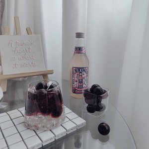 Creative Simulated Grape Sparkling Water Scented Candle High‑Appearance Glass <b>Cup</b> Drink Shape Home Table Decor Gift - Product Image 2