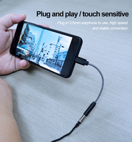 OEM Longitud logo Aux a USB C Cable Nylon Trenzado Hi-Fi Cable de audio para el coche, auriculares, altavoces para el teléfono, Galaxy,Pixel,iPad Pro