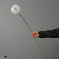 Bunga Dandelion Sutra Buatan Realistis dengan Batang Dandelion Palsu untuk Dekorasi Ruang Tamu Rumah, Perlengkapan Fotografi, dan Pajangan Jendela