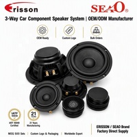 Système de haut-parleurs de voiture à 3 voies avec woofer de 6,5 pouces, OEM/ODM d'usine, 4 ohms, 12V, logo personnalisé, approvisionnement en gros, plus de 500 ensembles, IATF16949