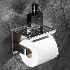 Brushed Stainless Steel 304 Paper Shelf Modern Wall-Mounted Eco-Friendly <strong>Toilet</strong> Paper <strong>Towel</strong> Rack <strong>Toilet</strong> Tissue <strong>Roll</strong> <strong>Holder</strong> - Product Image 6