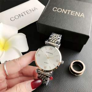 Reloj de pulsera de lujo para mujer, diseño elegante y moderno, de acero inoxidable en oro rosa, con movimiento de cuarzo - Product Image 3