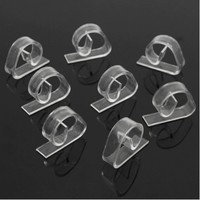 Clips de nappe transparents en plastique, clips de nappe résistants au vent, pinces de maintien de nappe