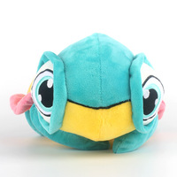 Peluche Tortue Marine Dessin Animé Grandes Yeux Patch Arc-en-ciel / Tortue à Coquille Verte Brodé Hibiscus Hawaïen Animal en Peluche