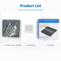 Wholesale Price Suibo USB 3.0+Type-C External CD/ for Burner Player Portable Optical Drive 1080P Laptop Desktop PC Mac