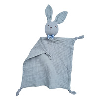 Offre Spéciale coton doux animal peluche mousseline bébé lapin couette avec nœud
