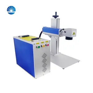 3D Portable Laser Marking Machines 100 Watt Fiber Laser Marking Machine Raycus Laser Source EZCAD Software