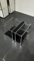 Commode modulaire en acier inoxydable, table de chevet pour chambre à coucher, buffet pour salle à manger, meuble TV pour salon
