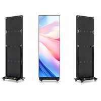 Écran d'affichage LED pliable GOB HD, ultra fin, portable, pour publicité intérieure, signalisation numérique, support mobile, panneau vidéo