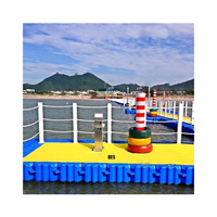 Maison flottante modulaire HDPE Pont ponton en plastique quai de bateau