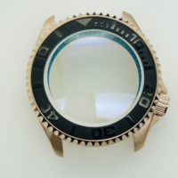 Boîtier de montre de plongée 42 mm PC Gold Modified Abalone 007, pièces de montre compatibles avec le mouvement mécanique NH35 NH36A