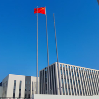 Tige de drapeau en acier inoxydable automatique et portable, fabriquée en Chine