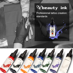 Tinta de tatuaje de alta calidad, 7 colores, 30ml, con certificación MSDS para uso corporal, juego de tintas, suministros completados, registro de ingredientes de EE. UU. - Product Image 6