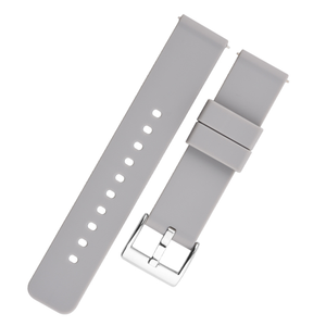 Correa de Silicona de Alta Calidad para Reloj Inteligente, Suave, Transpirable, Elástica, de Liberación Rápida, Correa Universal de Goma para Reloj, Blanca y Rosa - Product Image 1