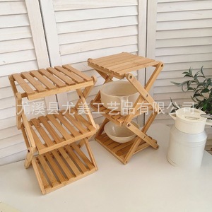 Flower stand, storage <b>rack</b>, balcony, living room, home use, pothos ornament, Chinese style wooden <b>shelf</b>, multi-layer sundry - Product Image 4