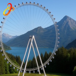 Ruota Panoramica Personalizzata da 89m, 90m, 103m, 120m per Parchi Divertimento e Tematici, Attrazione Romantica per Esterni - Product Image 3