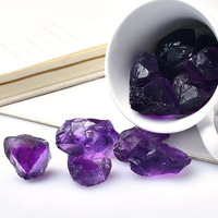 Vente en gros de pierre brute en cristal d'améthyste super violette de la plus haute qualité naturelle Uruguay pierre précieuse transparente foncée pierre brute