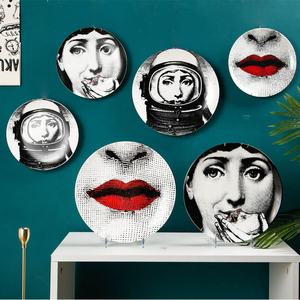 Vente chaude, décoration de restaurant de style européen, assiette suspendue de 10 pouces, assiette en céramique, art de la vaisselle - Product Image 1