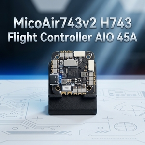 MicoAir743v2 H743 ชุดควบคุมการบิน AIO 45A AM32 ESC พร้อม IMU คู่ BMI088 บารอมิเตอร์ Ardupilot PX4 3-6S สำหรับโดรน RC FPV แบบปีก - Product Image 1
